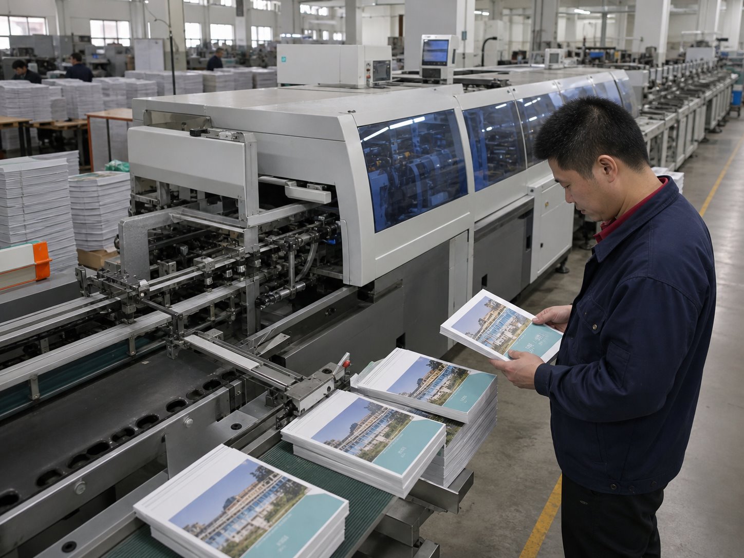 Automated perfect binding production line