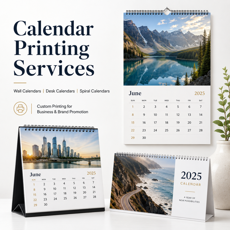 Wall calendar printing sample