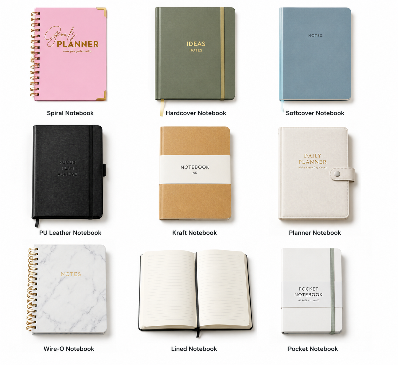 Custom Spiral Notebook Printing