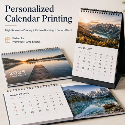 Custom Calendar Printing Factory for Wall & Desk Calendars